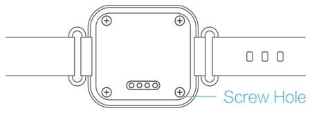Children's Watch Screw Hole