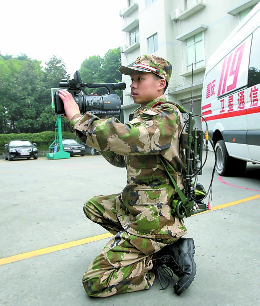 消防战士演练单兵图像传输系统