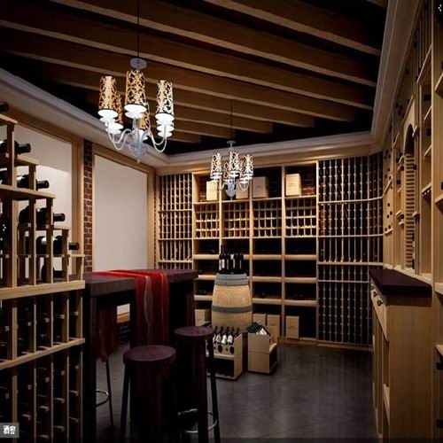 实木酒窖厂家 酒店用品生产商