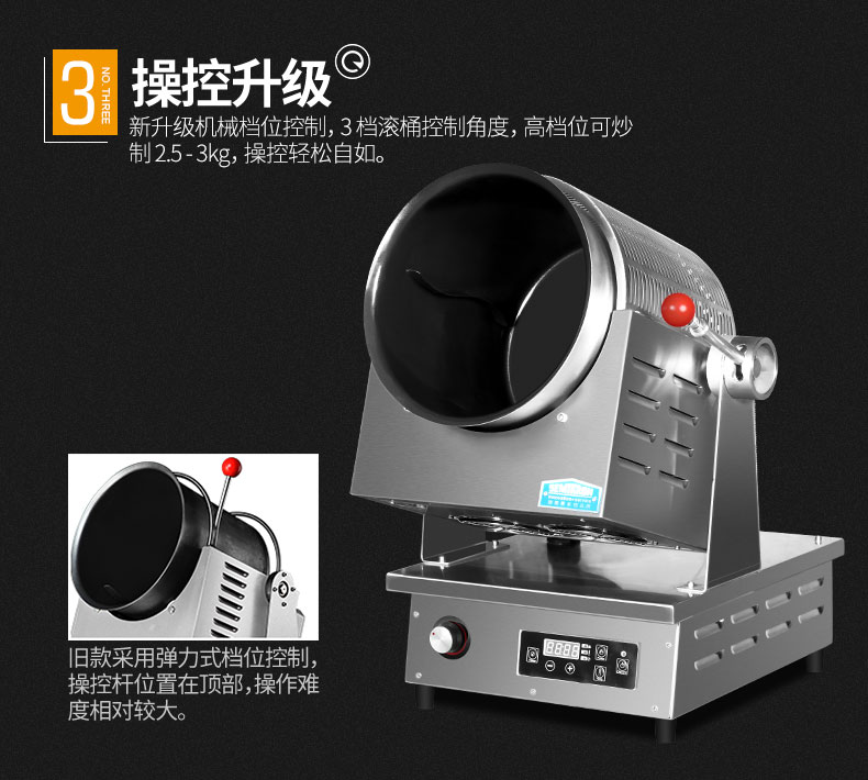赛米控大型商用炒菜机|全自动智能炒菜机器人|炒饭机|电磁滚筒炒菜锅