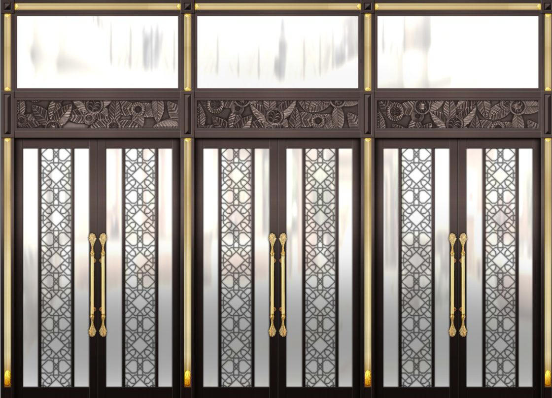 艺术铜门公司 别墅铜门厂家 紫铜门 工程铜门定做