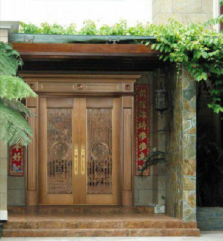 艺术铜门公司 别墅铜门厂家 紫铜门 工程铜门定做