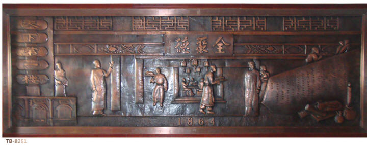 艺术铜浮雕公司 铜壁画厂家