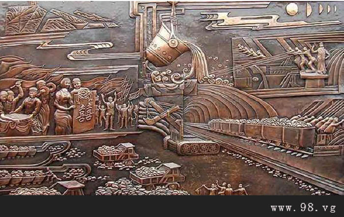 铜壁画厂家 艺术铜浮雕画公司