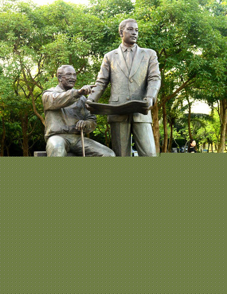 青铜雕塑《侨光》