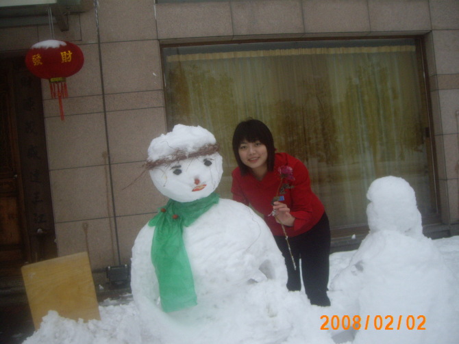独具创意的雪人作品