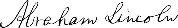 林肯签名