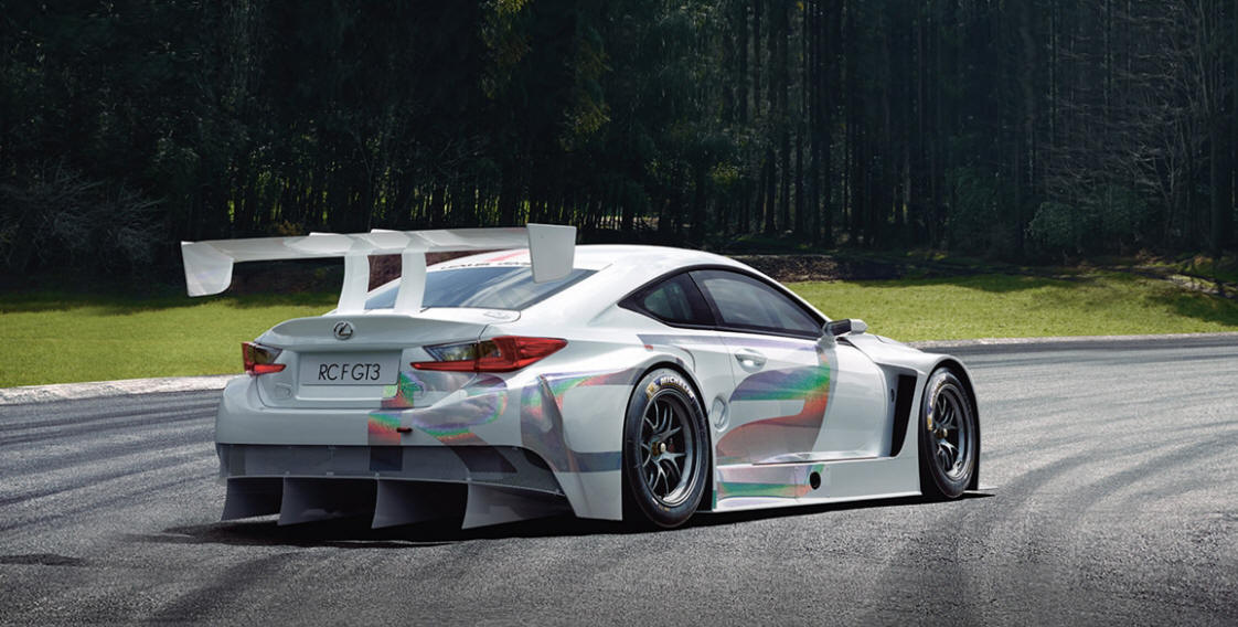 雷克萨斯彩虹色RC F GT3概念车型 二手车