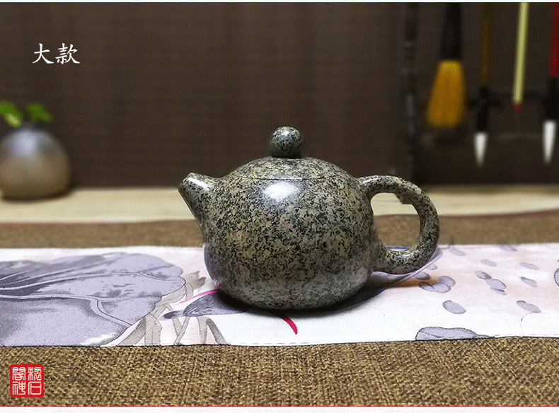 神石阁中华麦饭石茶壶|纯手工壶|西施壶|功夫茶壶|手把壶|小茶壶|石壶