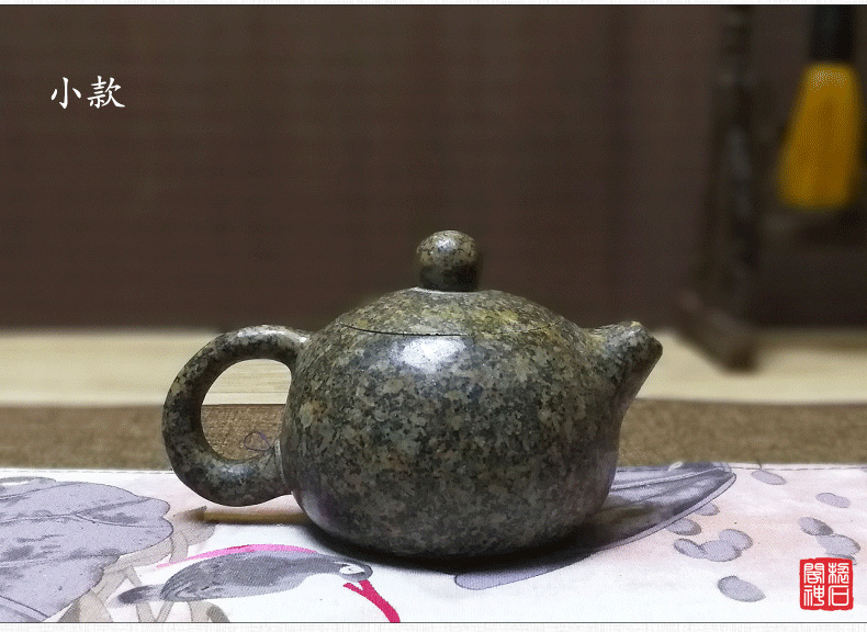 神石阁中华麦饭石茶壶|纯手工壶|西施壶|功夫茶壶|手把壶|小茶壶|石壶