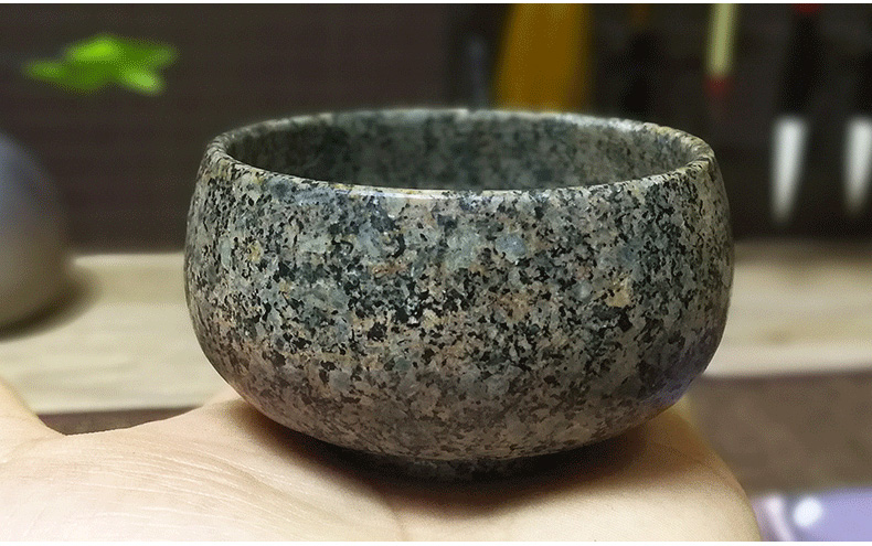 神石阁中华麦饭石茶杯|禅定杯|红茶杯|功夫茶杯|石头茶杯