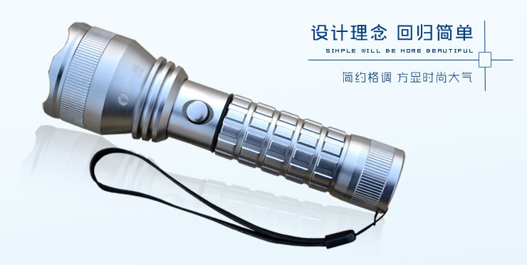 风行户外强光手电筒厂家 LED高亮度手电筒直销 防水手电筒批发