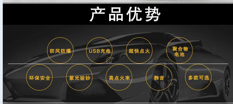 新奇特产品 带验钞功能的电子点烟器产品优势