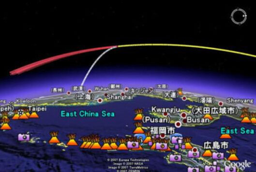 中国激光武器试验示意图