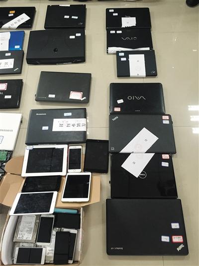 警方查获的部分作案工具
