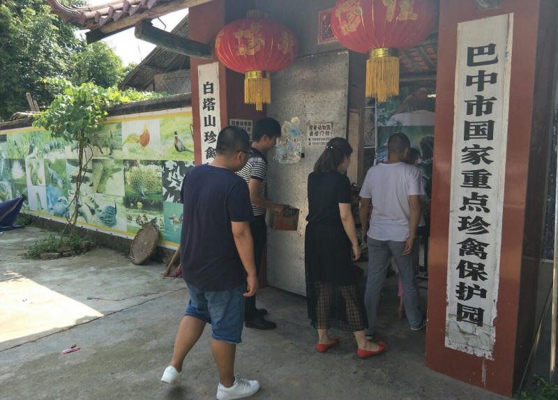 民警将斑头鸺鹠送到了巴中市国家重点珍禽保护园